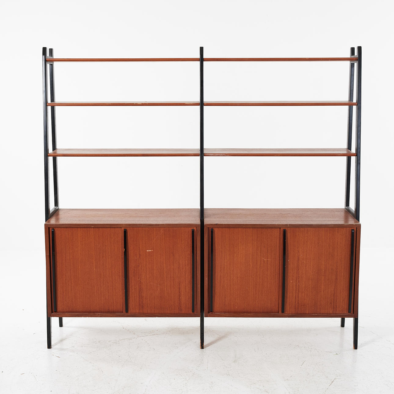 A teak bookcase, 1960s.