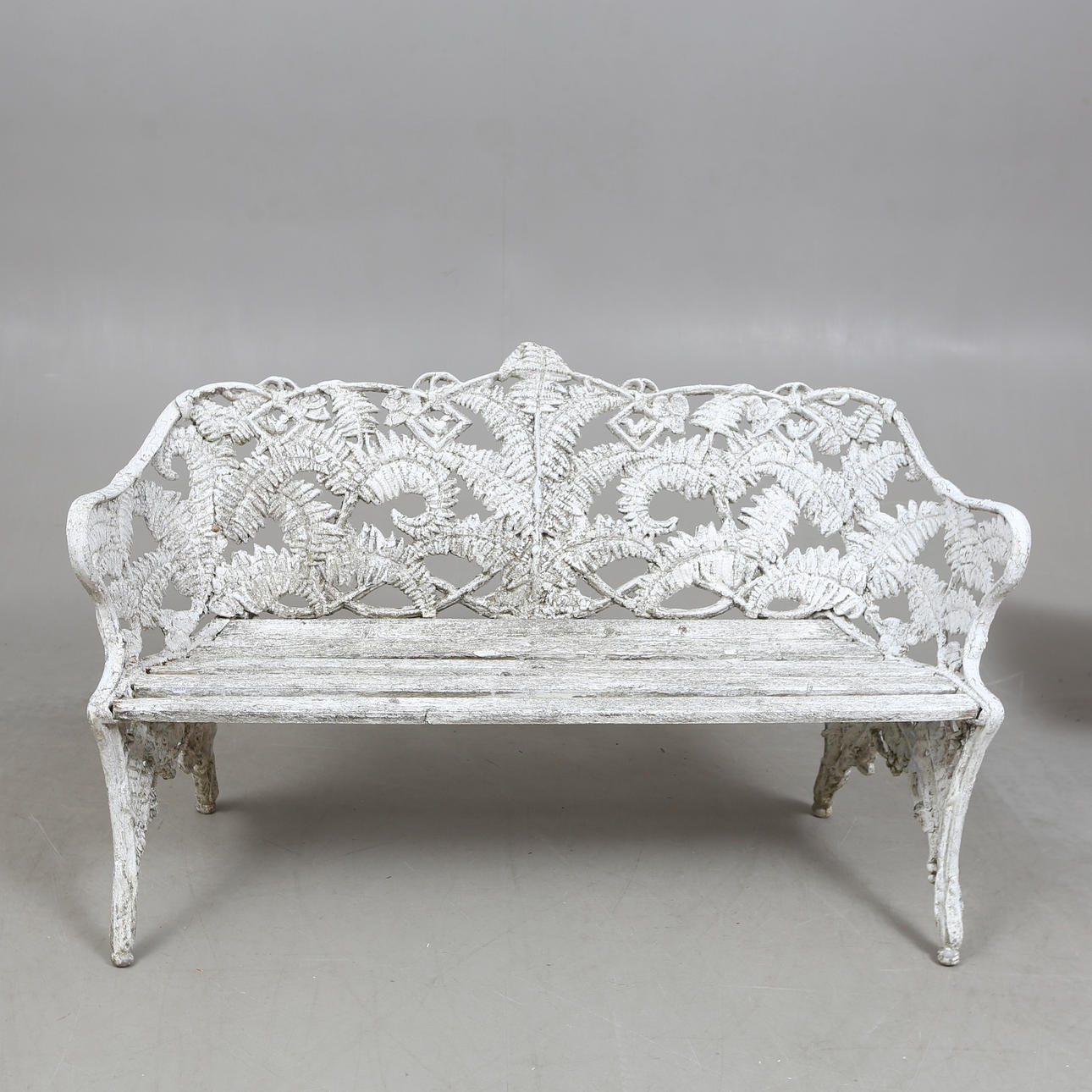 TRÄDGÅDSSOFFA, metall, ormbunkemodell.