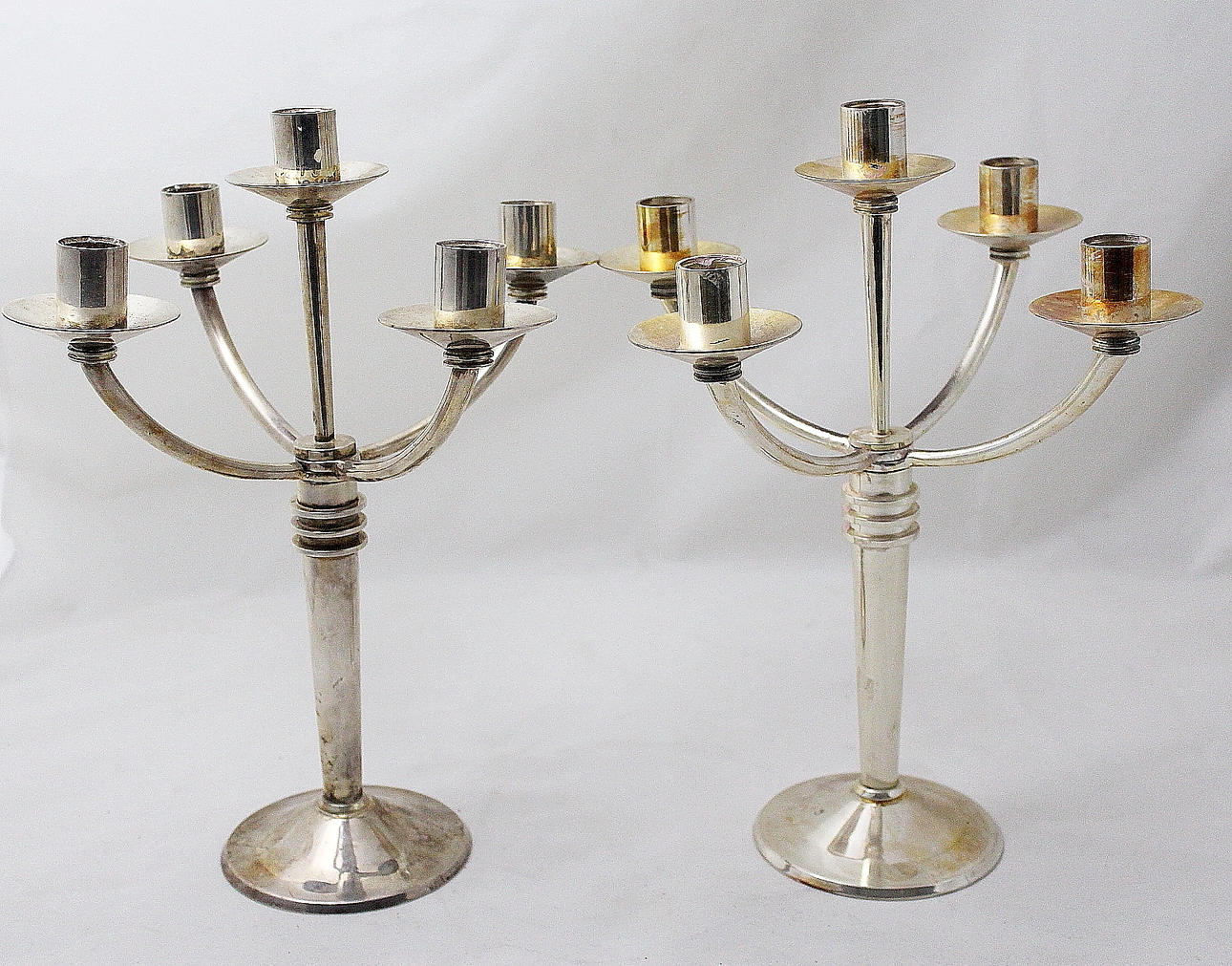 KANDELABER, 1 par, Scandia silver.