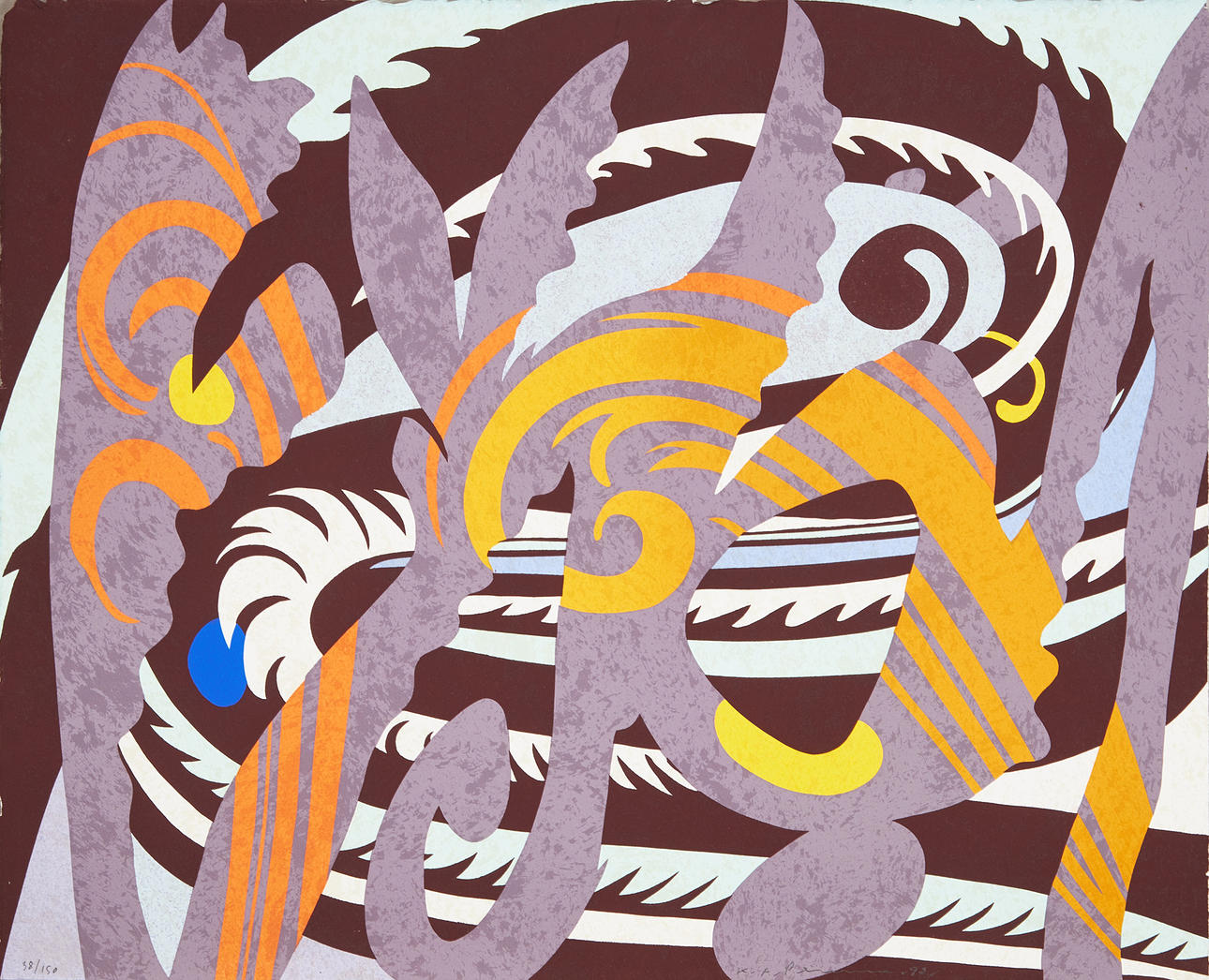 KARL AXEL PEHRSON. Composition, silkscreen, signed, -92.