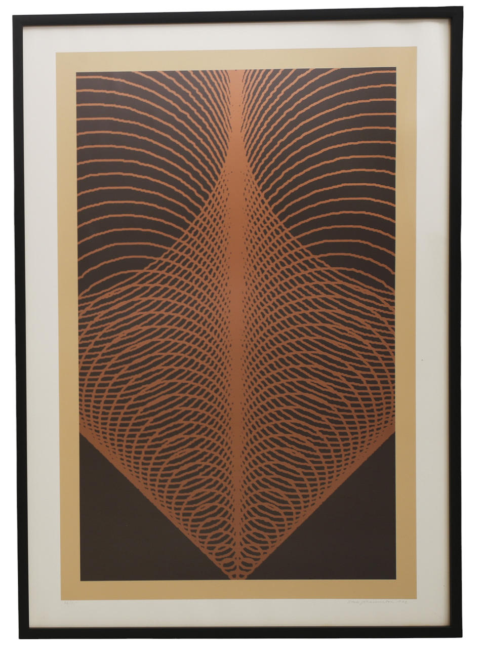 STURE JOHANNESSON. Silkscreen, geometric composition, numbered 66/175, signed, dated 1972.