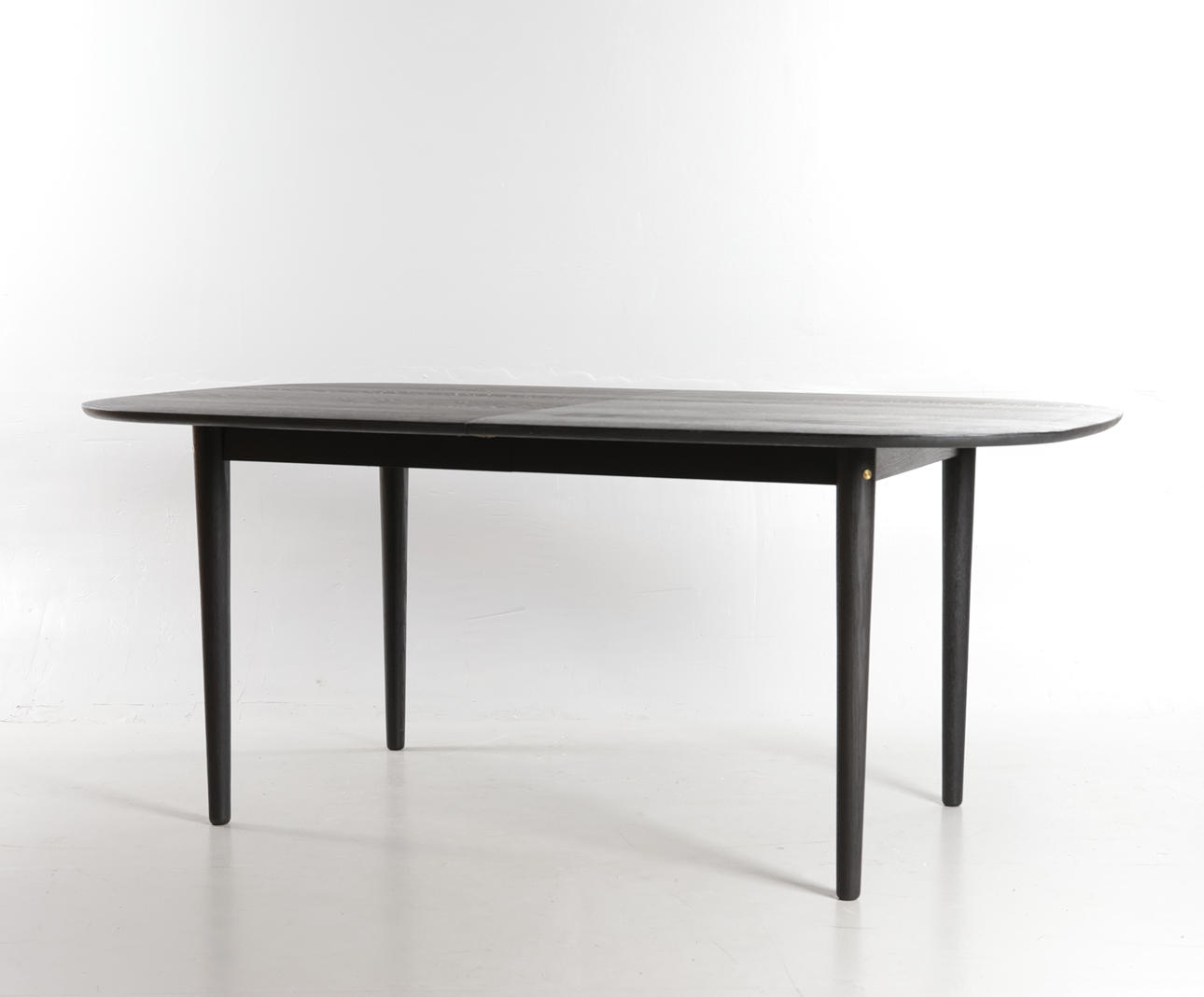 C63E Birch - Dining table - Solid Oak - Black Stamped FDB.