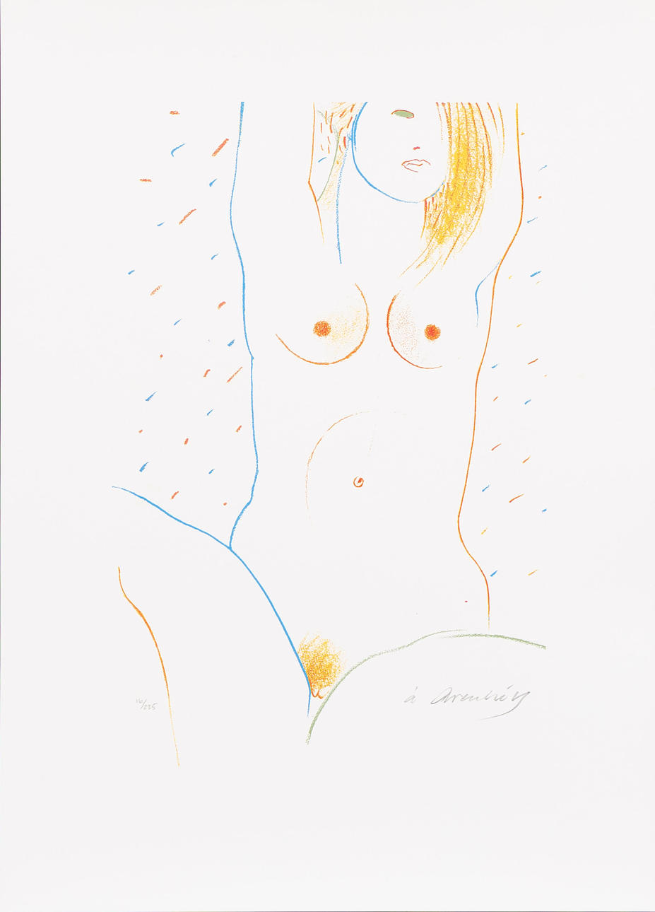 ÅKE ARENHILL. Model, silkscreen no 16/235, signed.