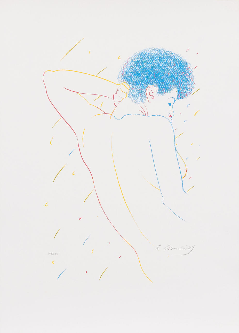 ÅKE ARENHILL. Model, silkscreen no. 199/235, signed.