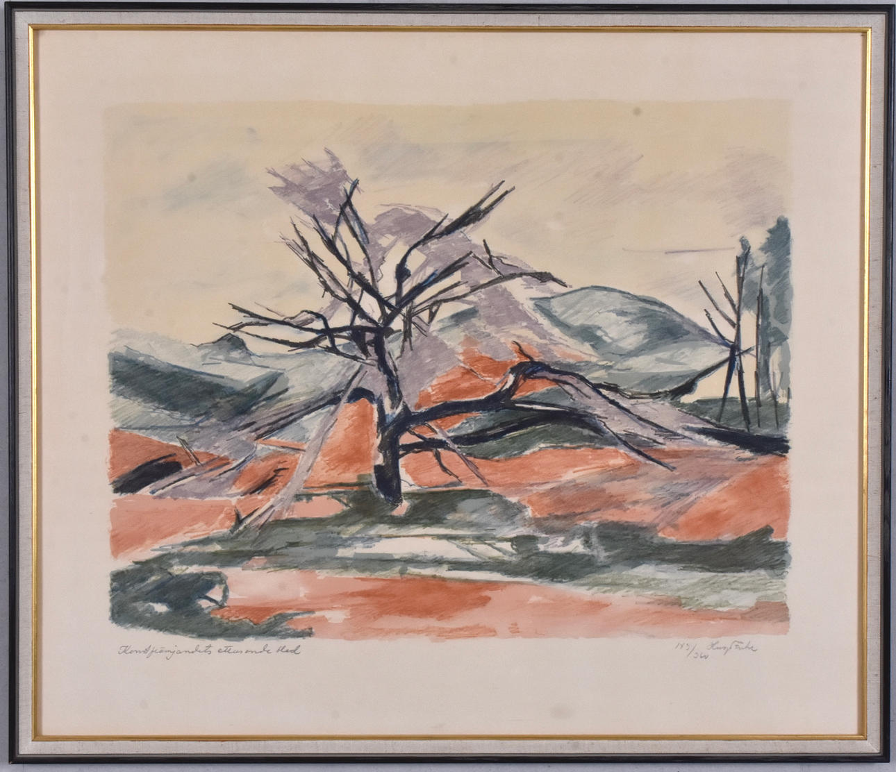 HUGO ZUHR. Color lithography.