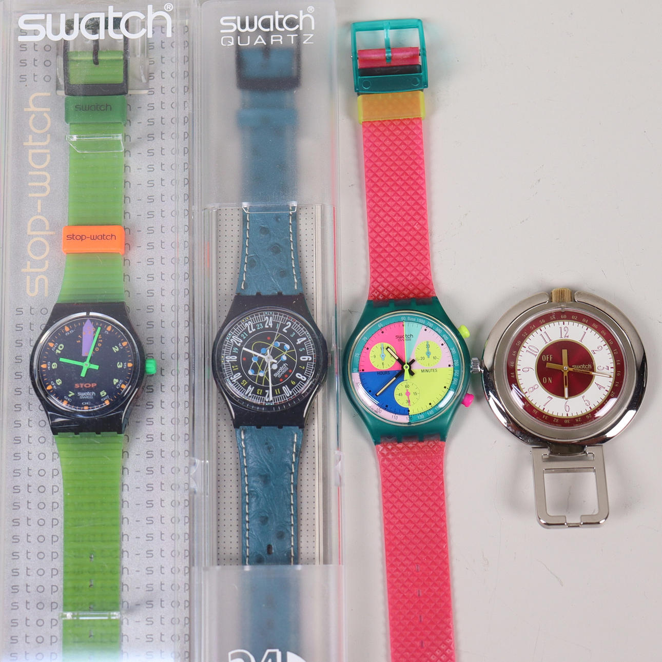 SWATCH, wristwatches, 1990s, 4pcs.