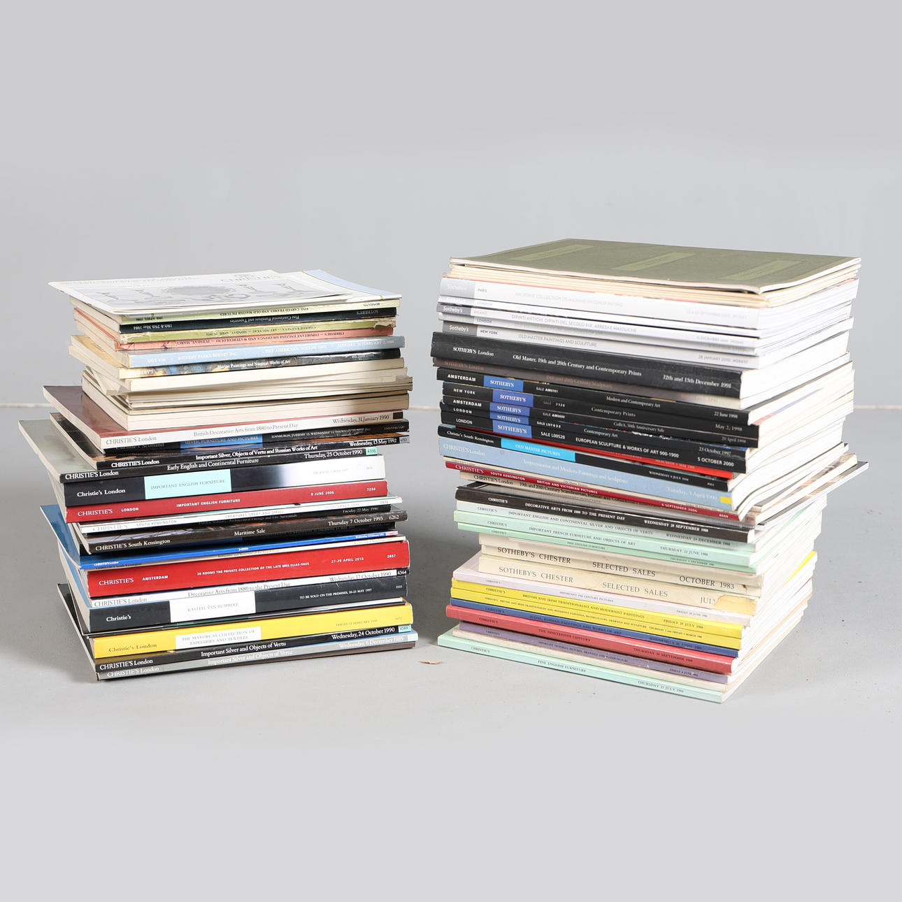 EN SAMLING AUKTIONSKATALOGER (ANTAL).