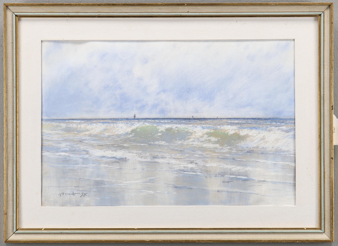 CARL BRANDT. Pastel, signed 98.