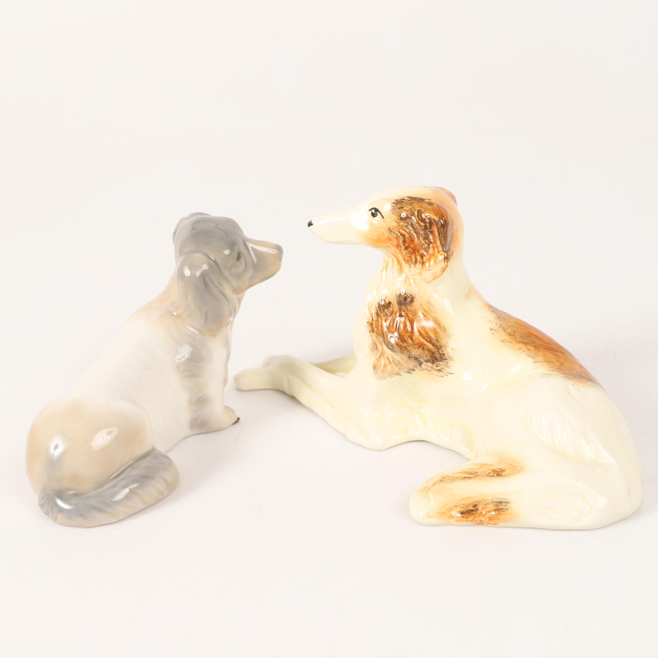 FIGURINER, 2 hunde, Zephyr/Sylvac, Spanien/England.