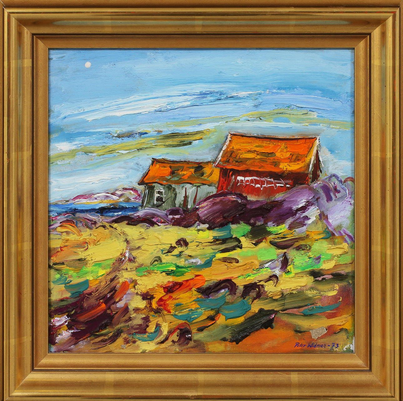 PETER WIDMAN. "Sydkoster", olja på duk, signerad.