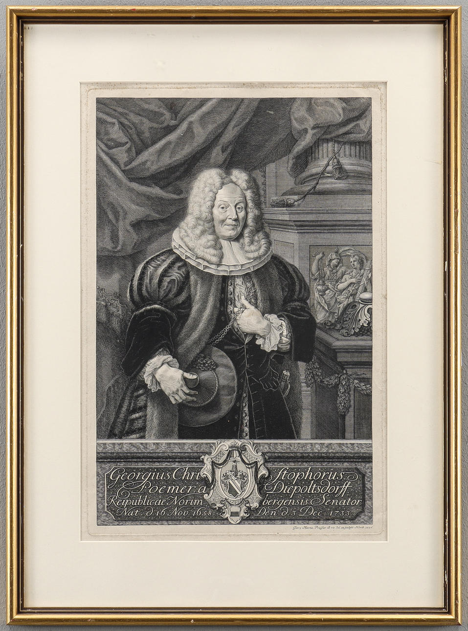 KOPPARSTICK Georgius Christophorus, 1700-tal.