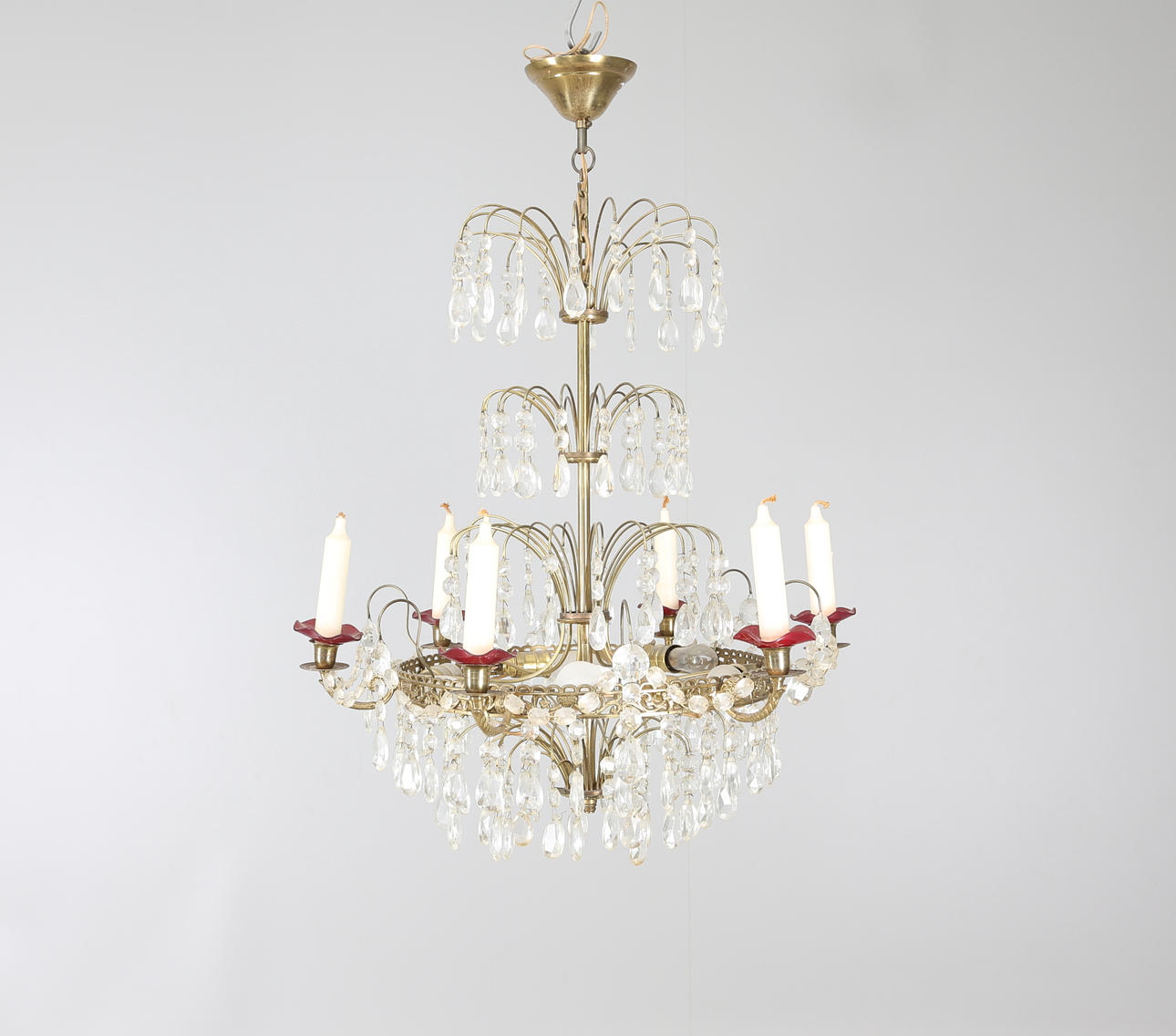 LJUSKRONA med prismor, 1900-tal.