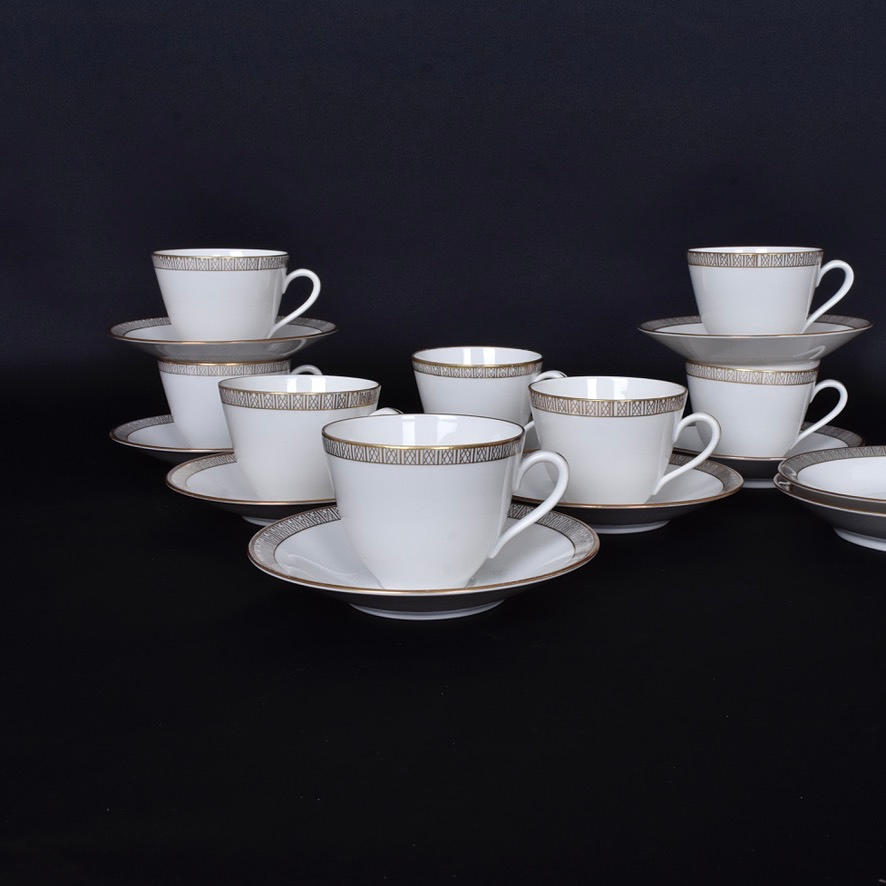 Kahvisetti, 18 kpl, ”Exclusiv” posliini, Rörstrand.