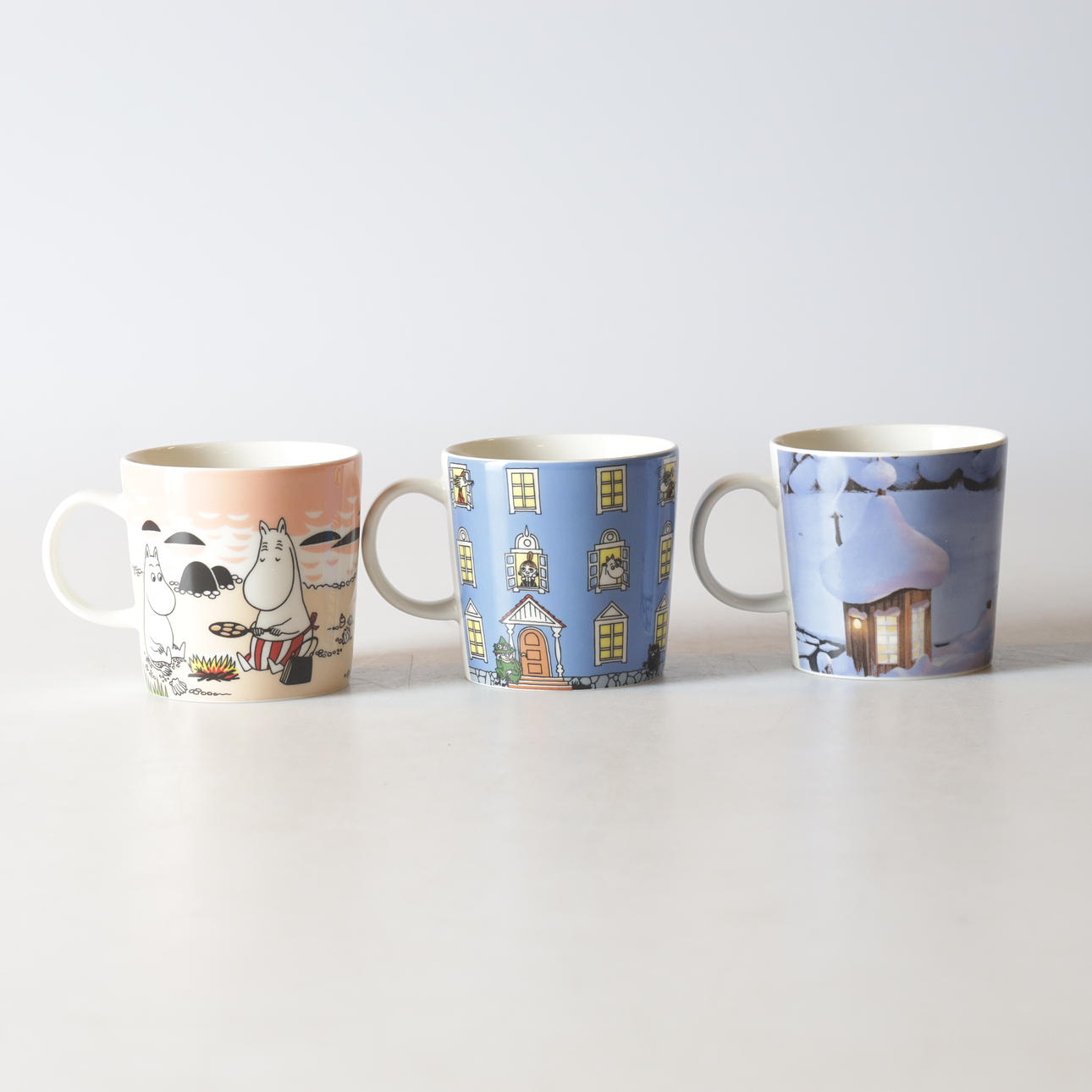 MUMINMUGGAR, 3 st. Porslin, Arabia, 2015-21.