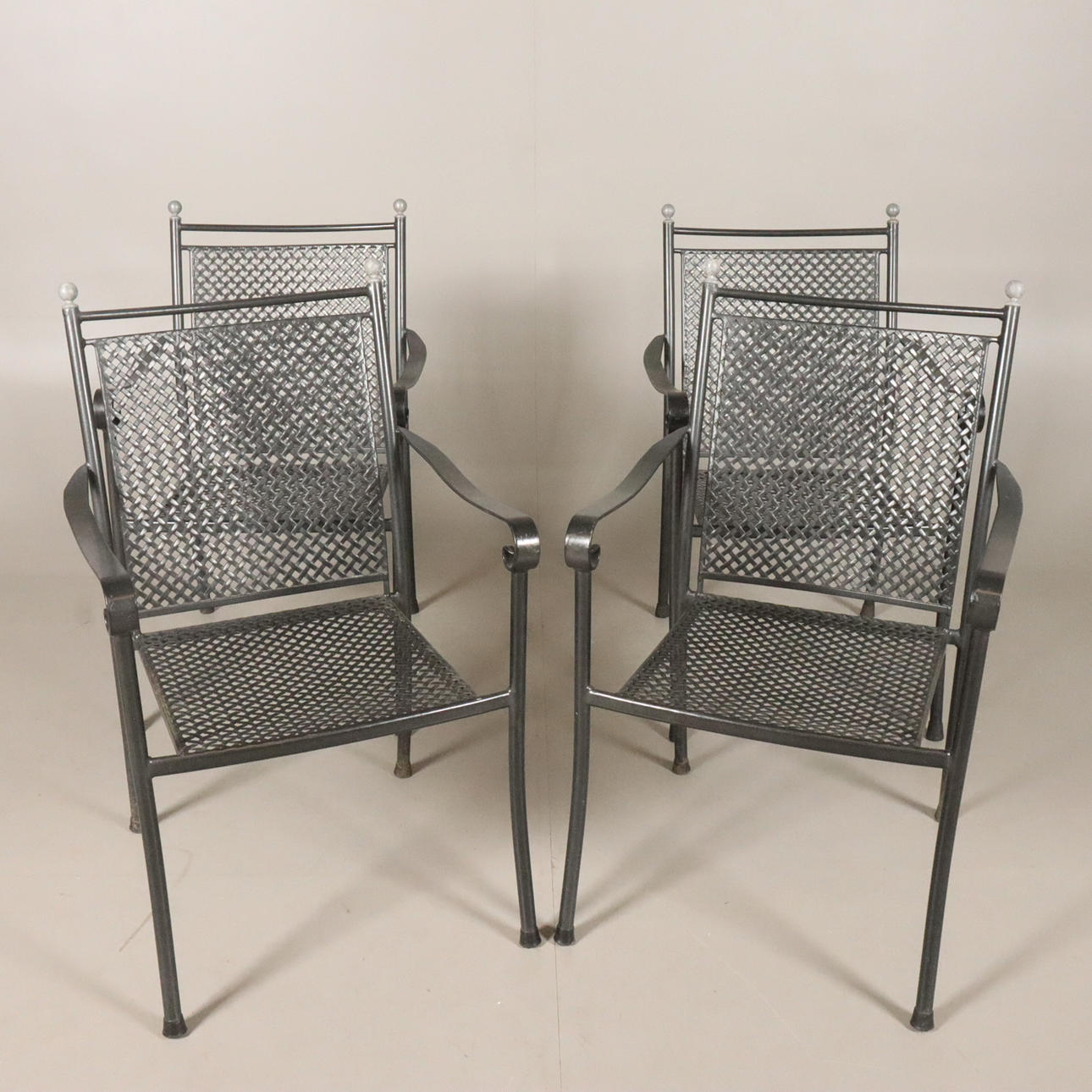 Puutarhatuolit 4 kpl metalli.