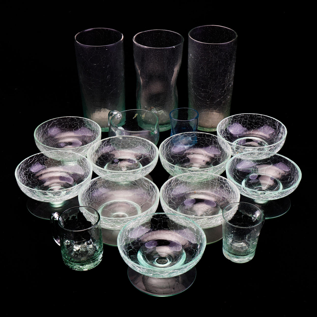 SKANSENGLAS, 14 delar.