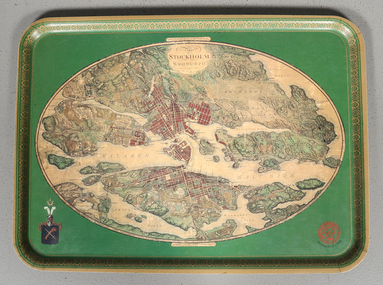 Mapa de BRICKA Samnet: Erik Stockholm Akrells.