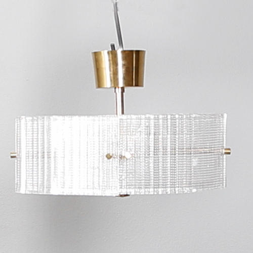 CARL FAGERLUND. taklampa, Orrefors, 1970-tal.