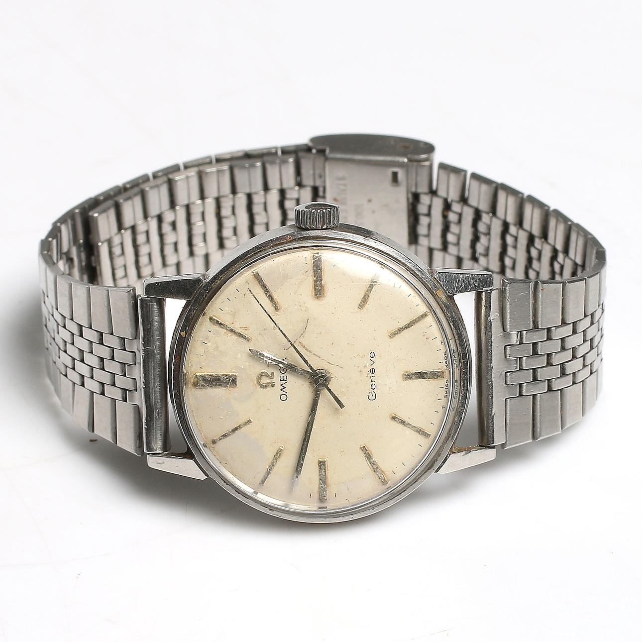 ARMBANDSUR, herr, stål,"Genève", Omega, Seamaster, 1960-tal.