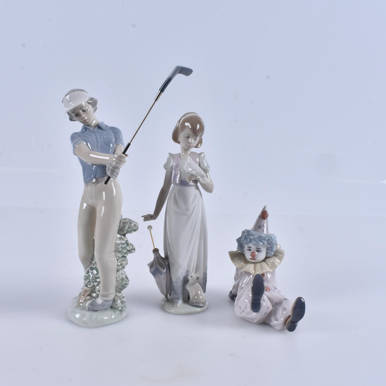 FIGUURIT, 3 kpl, posliini, Espanja.