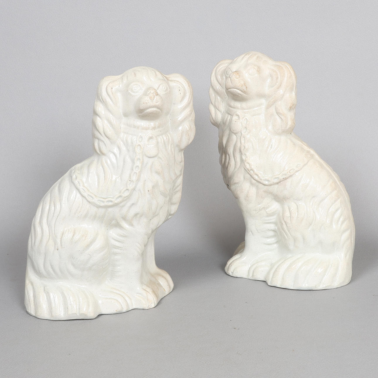 ET PAR STAFFORDSHIRE SPANIELS (2).
