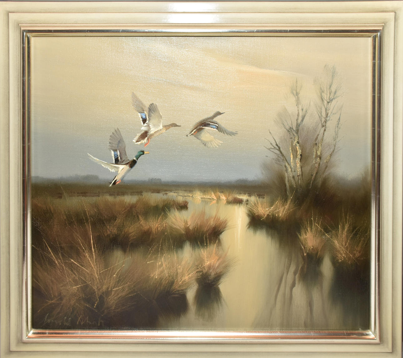 ARNOLD SCHATZ. Ankor, olja på duk, sign.