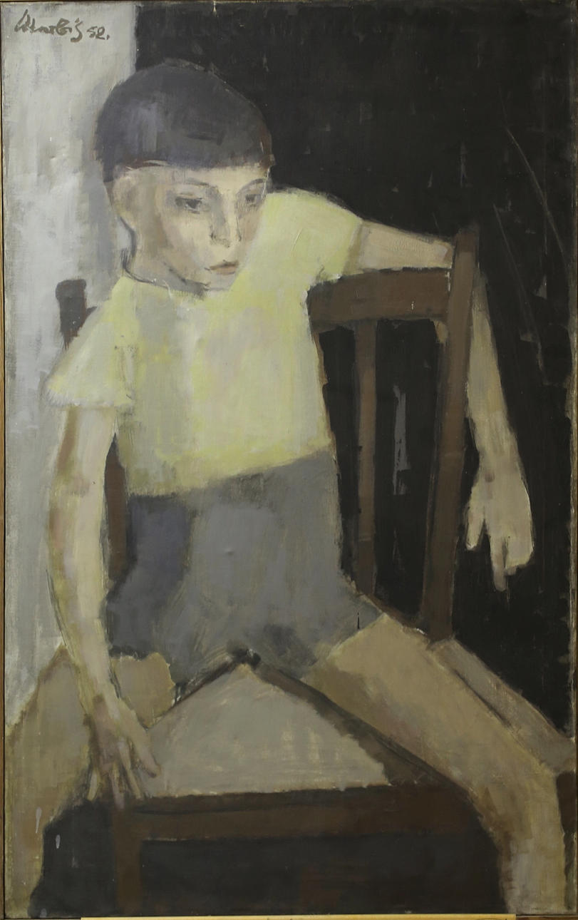 BRUNO MERBITZ, PROF. (1918 BERLIN 1997). Sittande pojke.