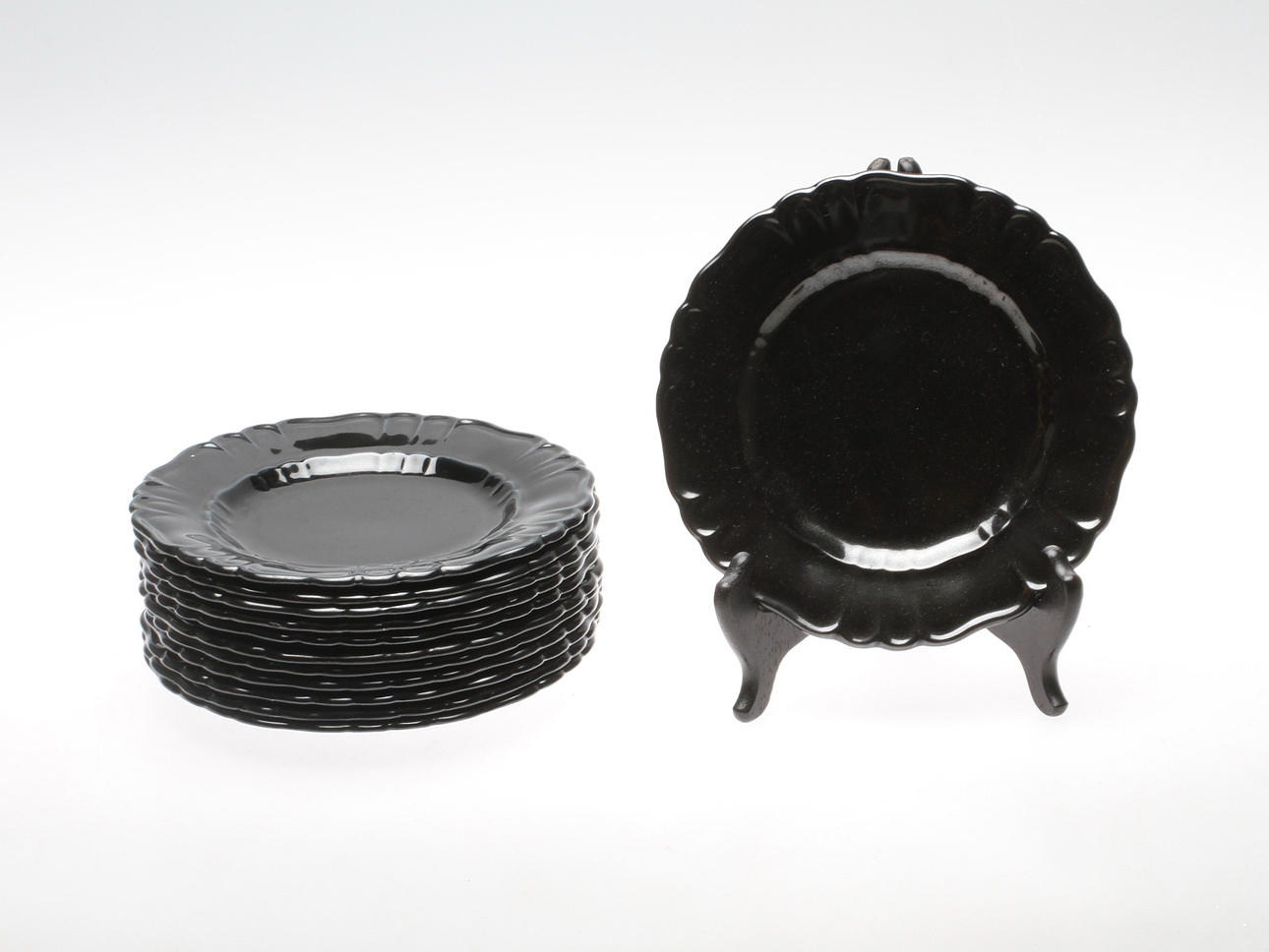 ASSIETTER, 12 st, keramik, Arthur Percy, Gefle, 1900-talets mitt.