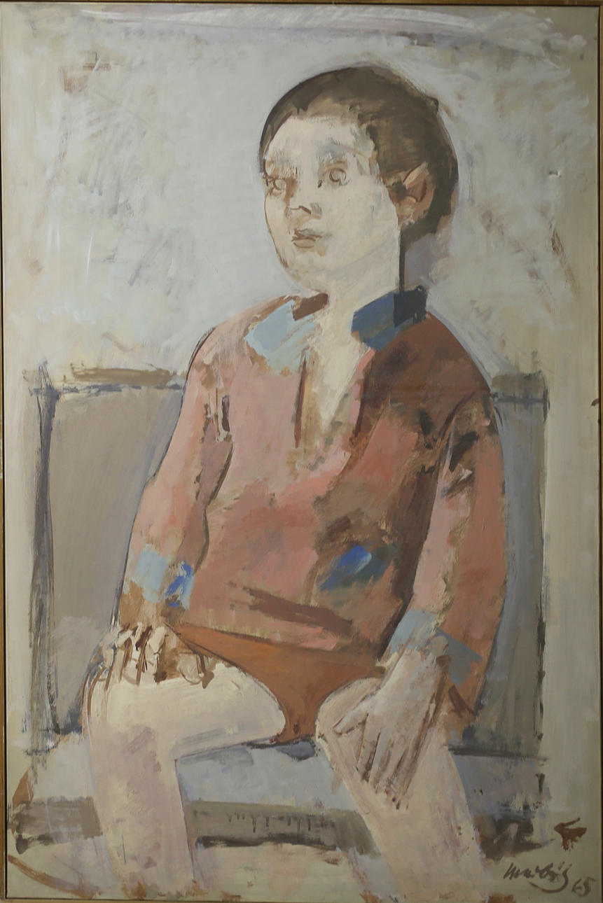 BRUNO MERBITZ, PROF. (1918 BERLIN 1997). Sittande pojke.