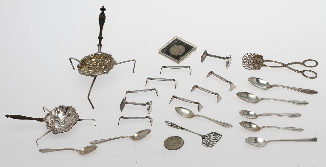 PARTI SILVER, bla Amerikansk halvdollar 1964.