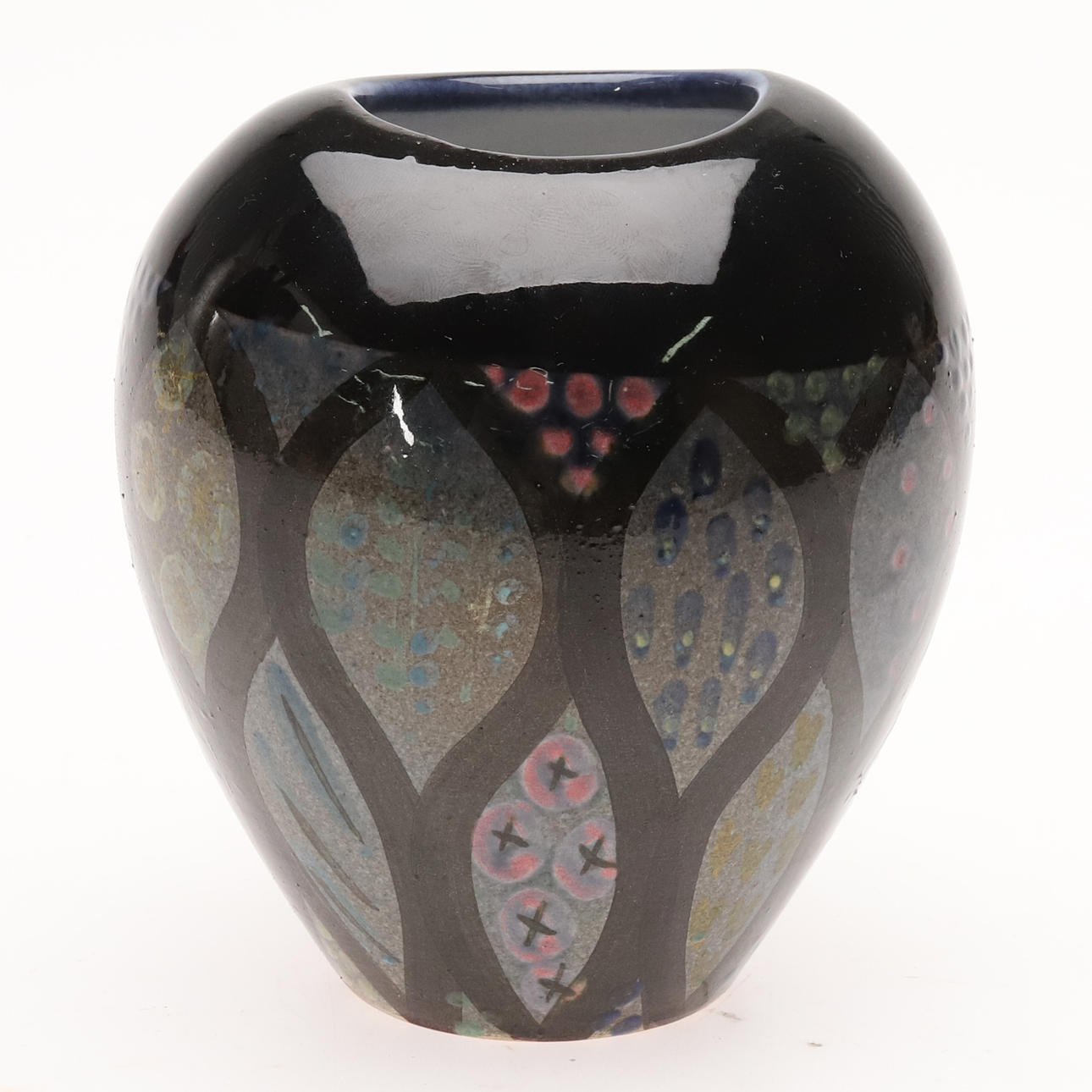 INGRID ATTERBERG. A glazed earthenware vase, “Mimosa”, Upsala Ekeby.