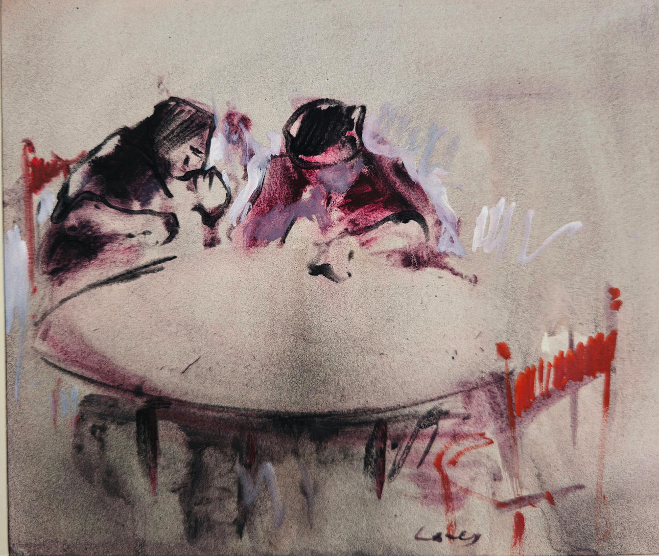 JOSEP CORÉS. I DRAW CHARACTERS. MIXED MEDIA ON PAPER.