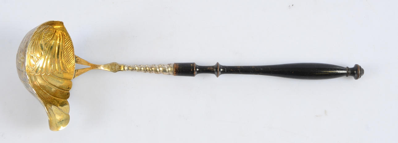 BÅLSLEV, silver med svärtat skaft, 1800-talets första hälft.