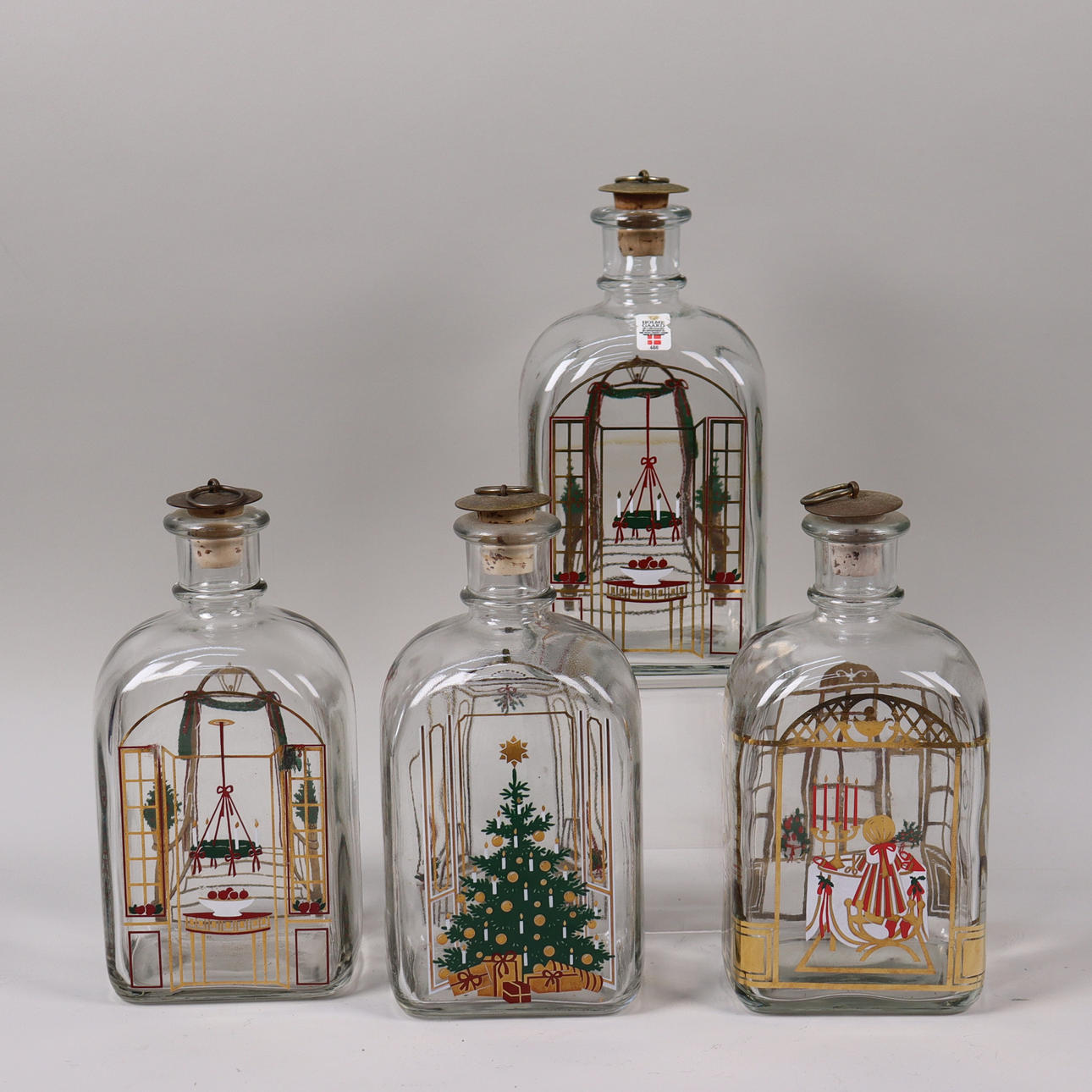 HOLMEGAARD, decantadores a presión, 4 piezas.