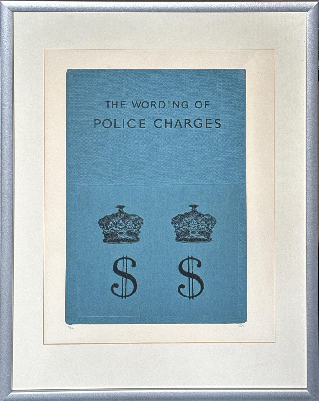 R.B. KITAJ. FRAMED SCREENPRINT.