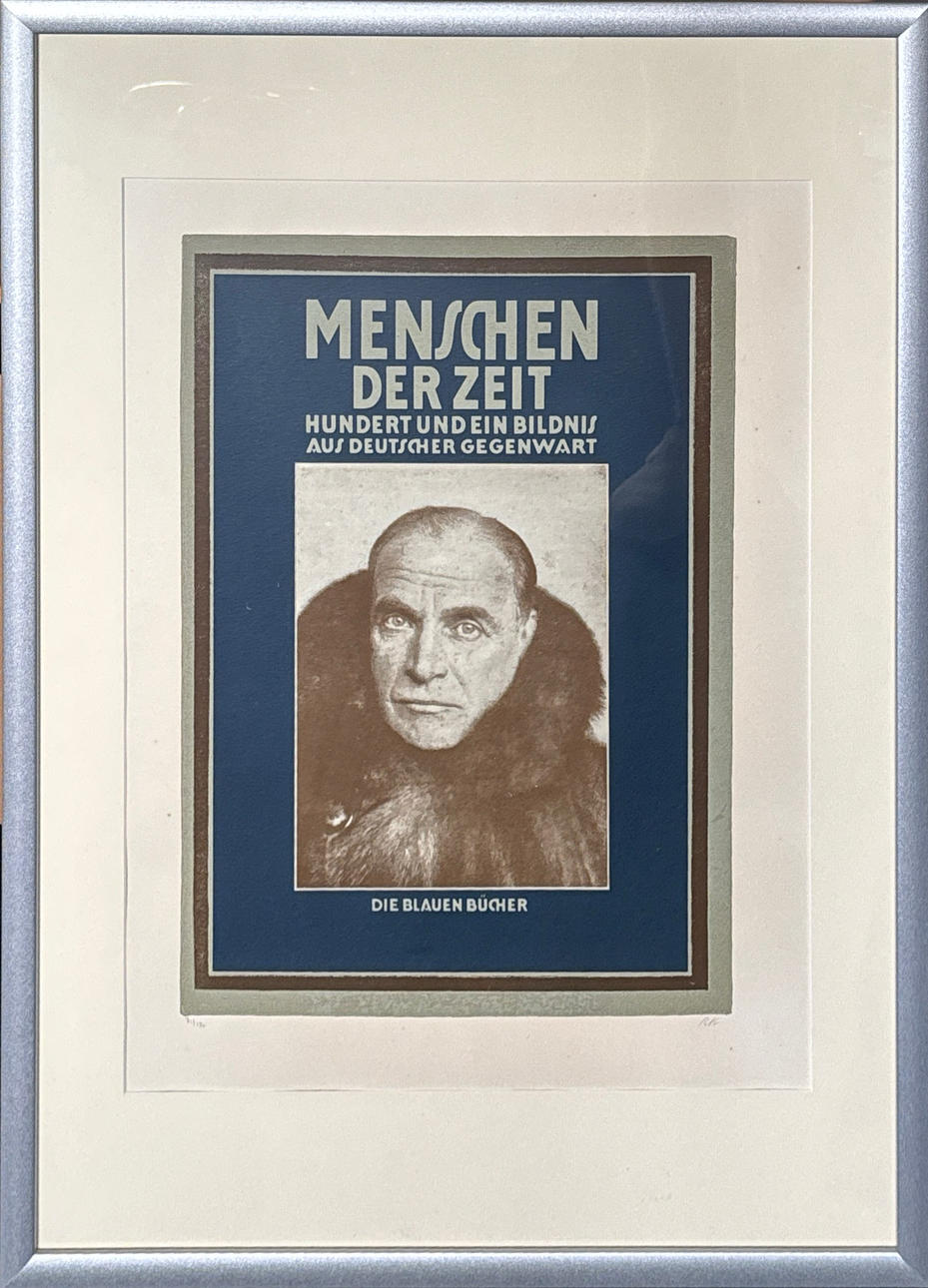 R. B. KITAJ. FRAMED SCREENPRINT.