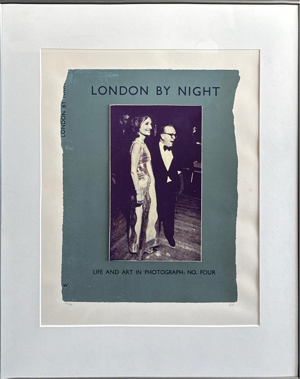 R.B. KITAJ. FRAMED SCREENPRINT.