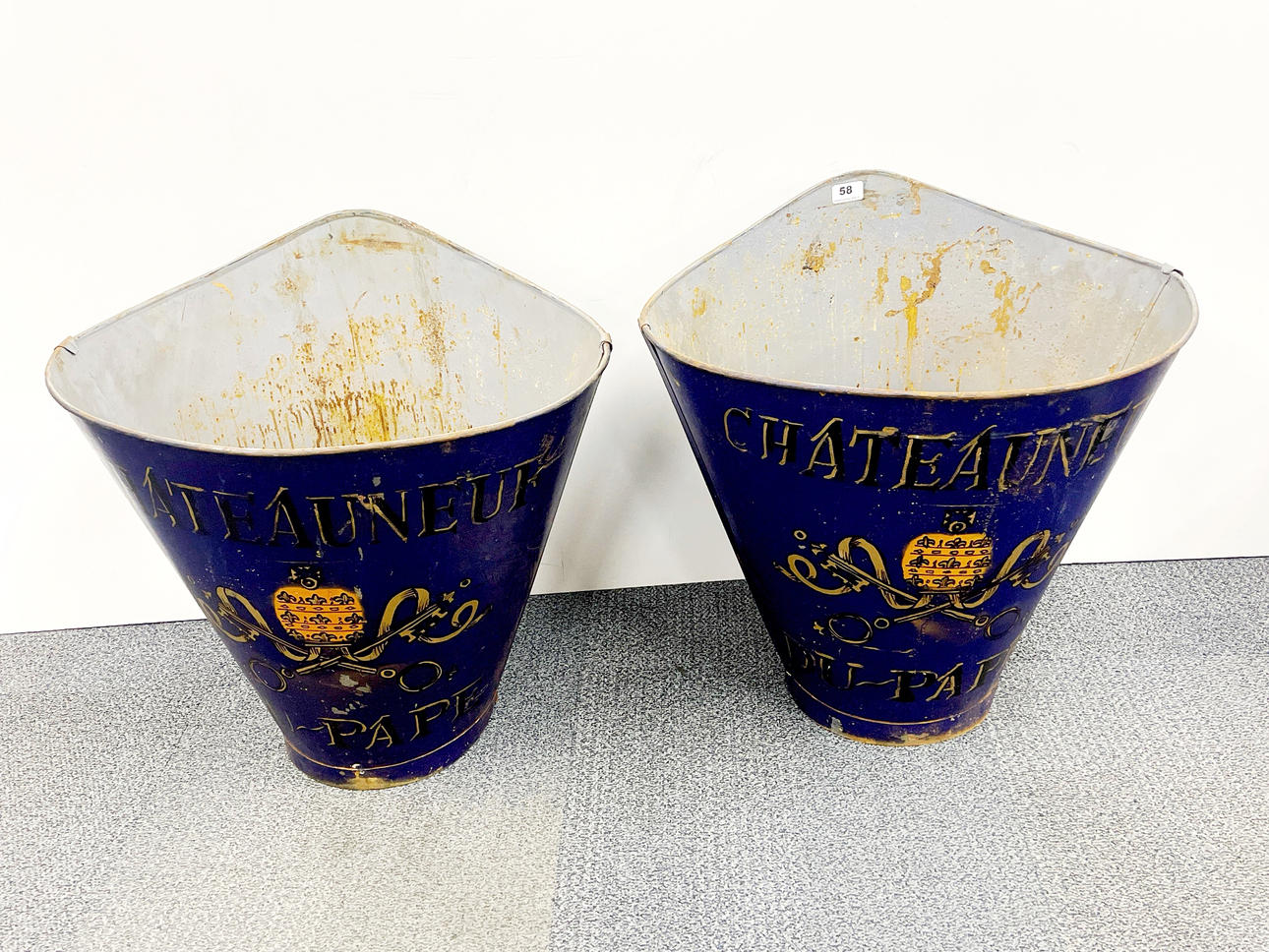 LARGE GRAPE GATHERING HOPPERS.