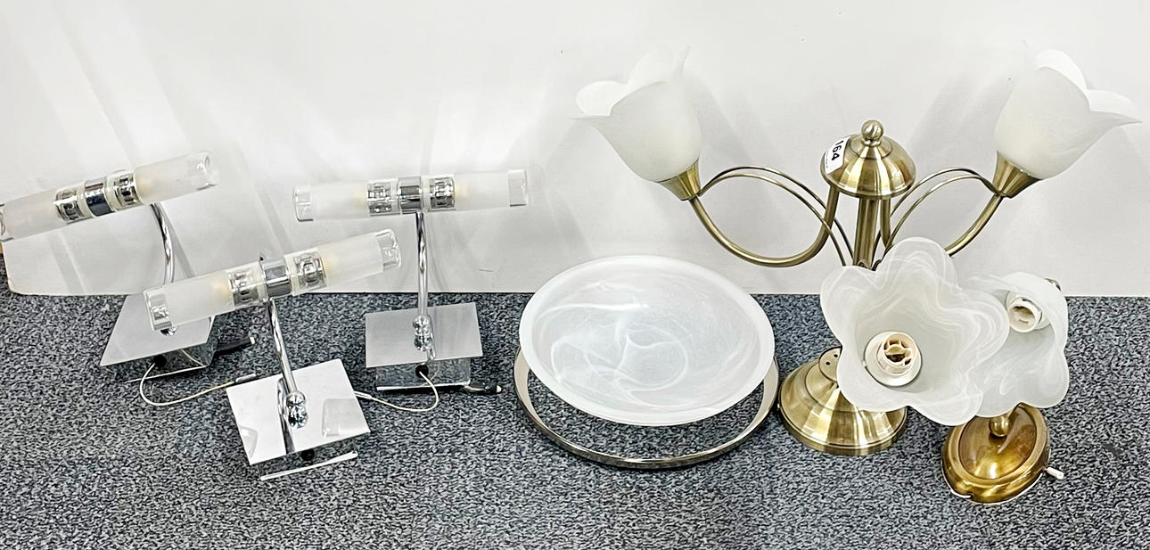 CONJUNTO DE LUCES DE TECHO Y PARED.