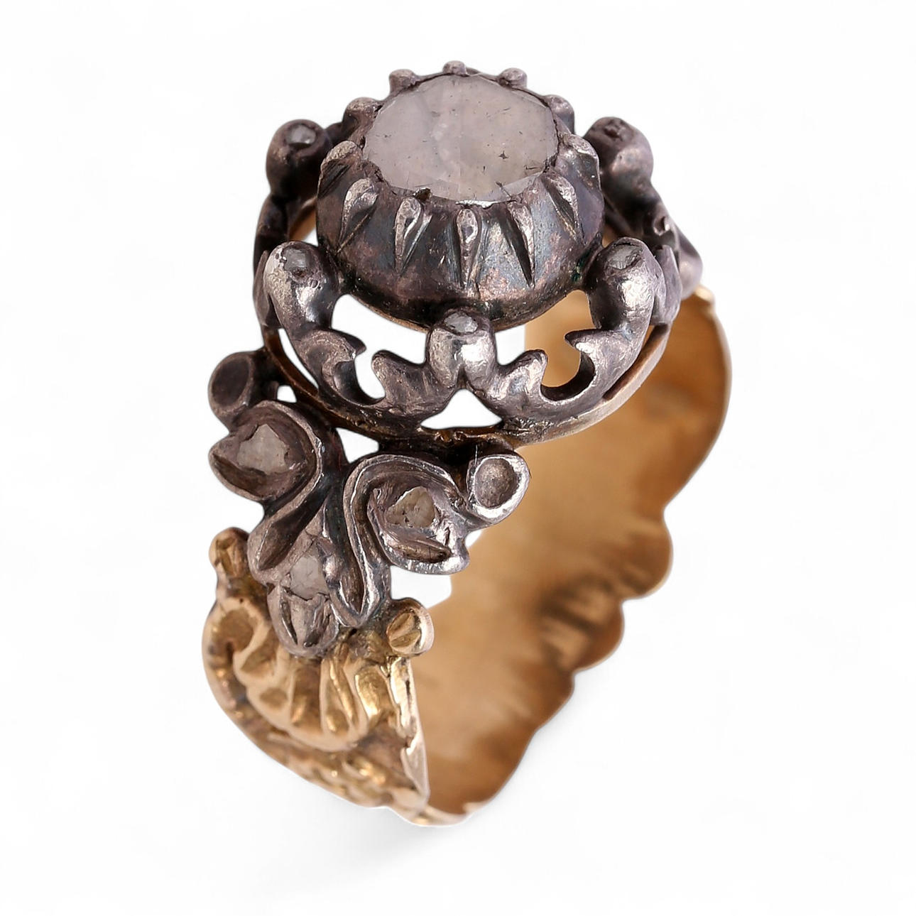 Solitaire ring, 19th Century.