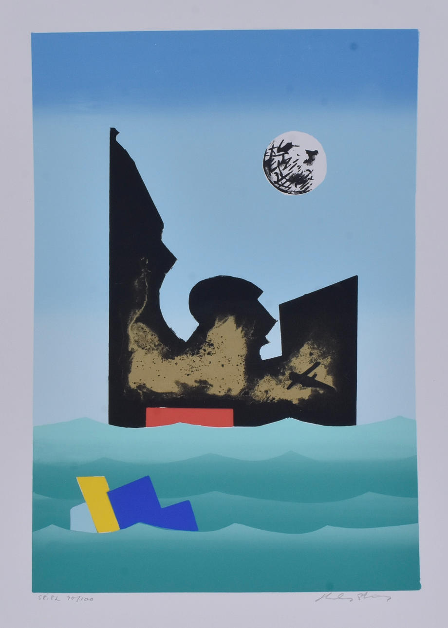 HARDY STRID. Folder with 5 color silkscreens.