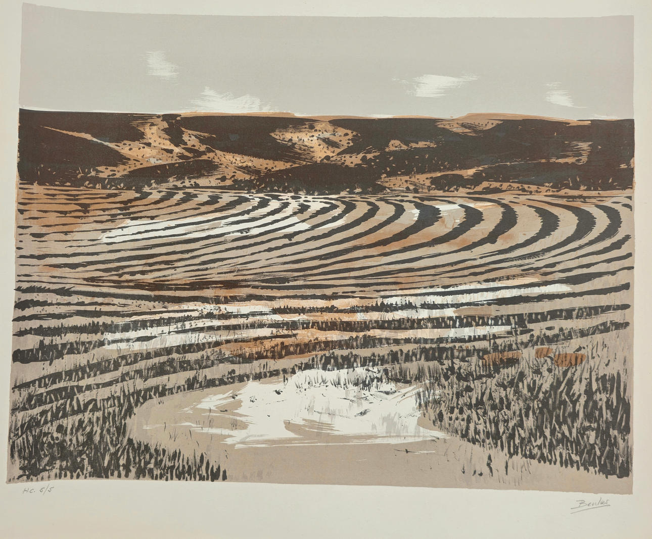 JOSE BEULÁS. LITHOGRAPHY. SIGNED AND JUSTIFIED IN PENCIL. HC 5/5.