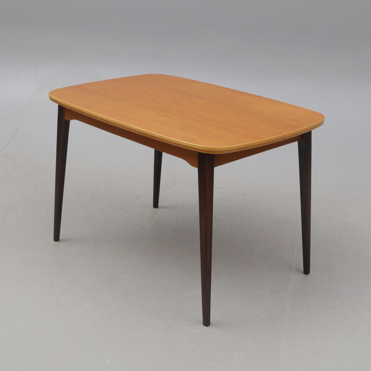 EMBORDET, teak, height-adjustable, sofa/dining table.