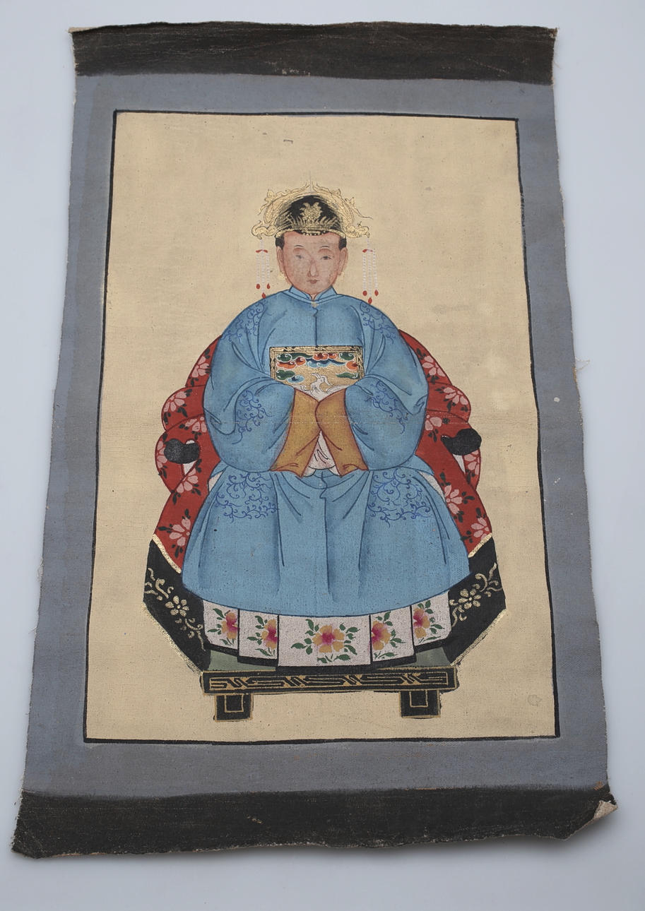 MÅLNING, Kina troligen tidigt 1900-tal.