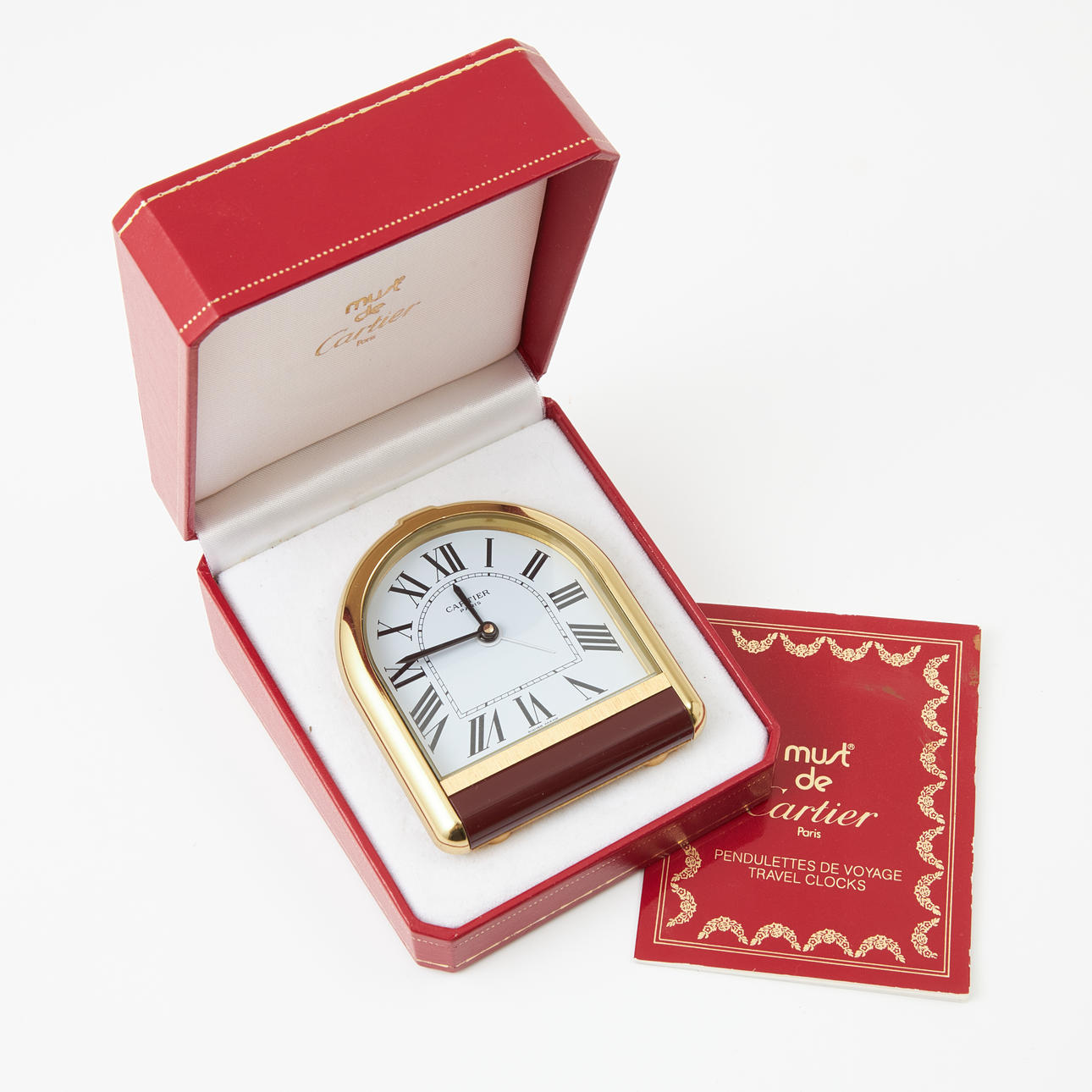 CARTIER, a table clock, 1990s.