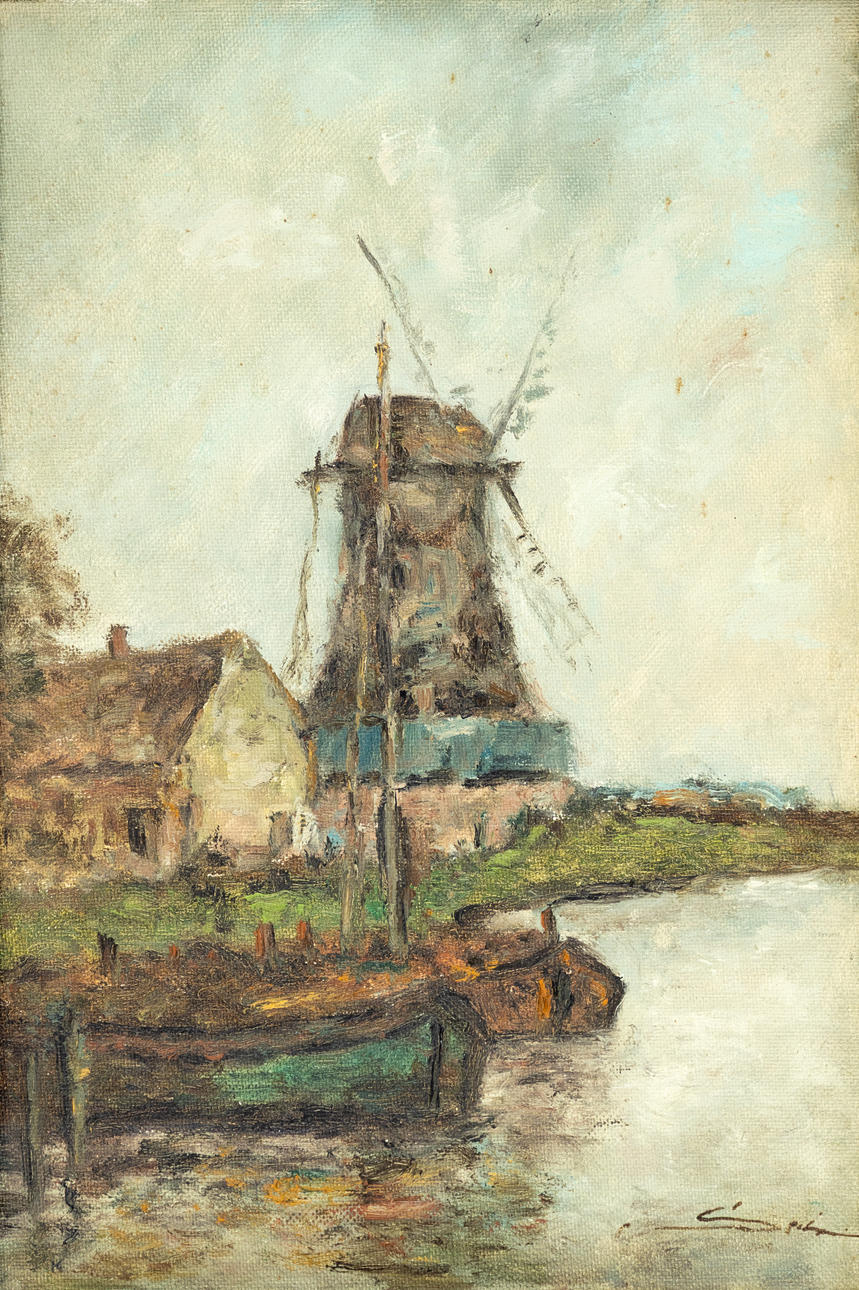 PHILIPP KARL SEITZ (1901-1982). Mühle am Wasser.