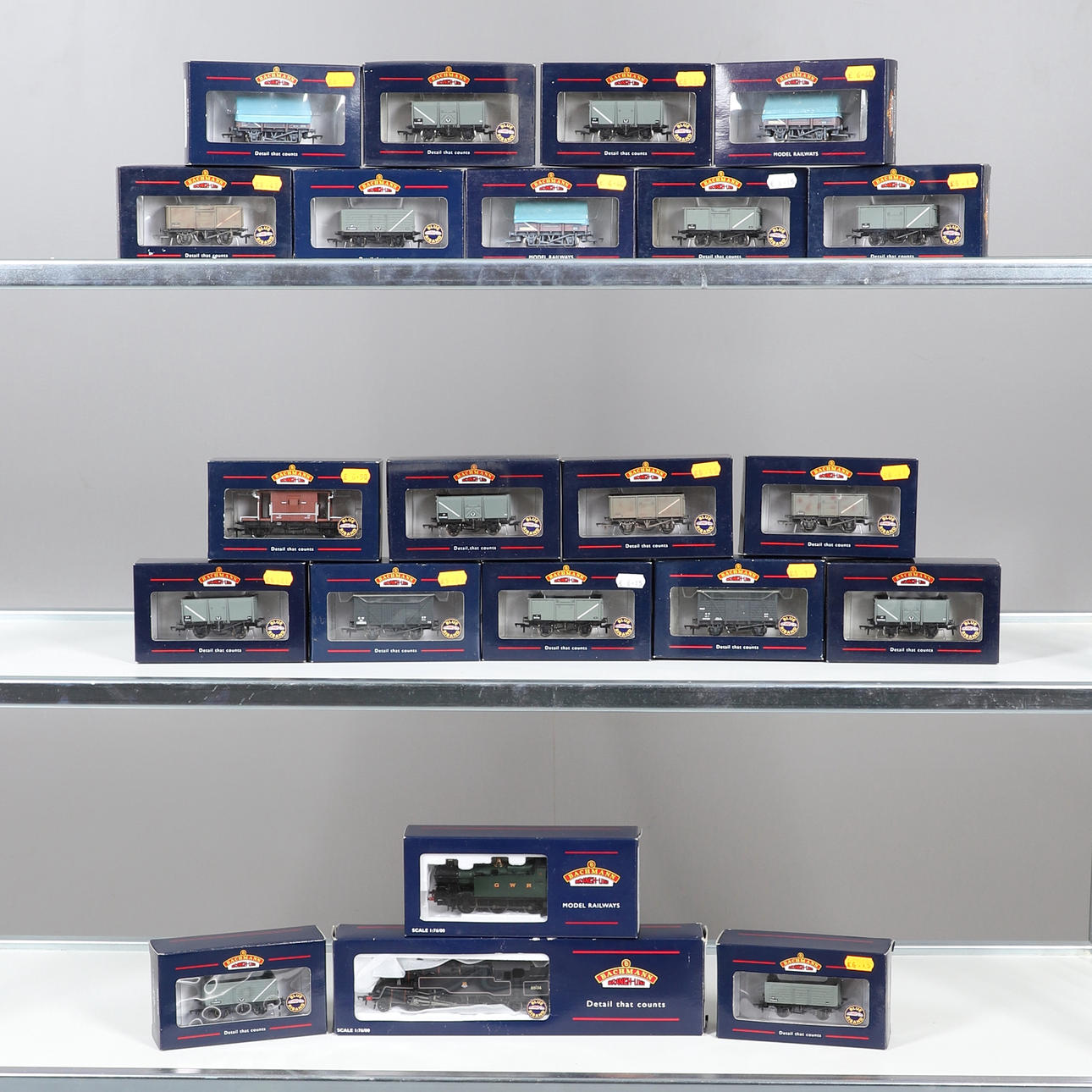 BACHMANN BOXED LOCOMOTIVES & WAGONS.