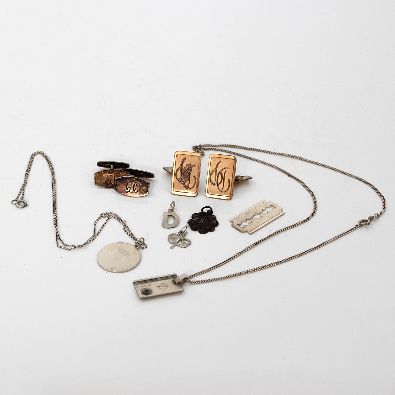 SILBERSCHMUCK, ANHÄNGER, MANSCHETTENKNÖPFE USW.