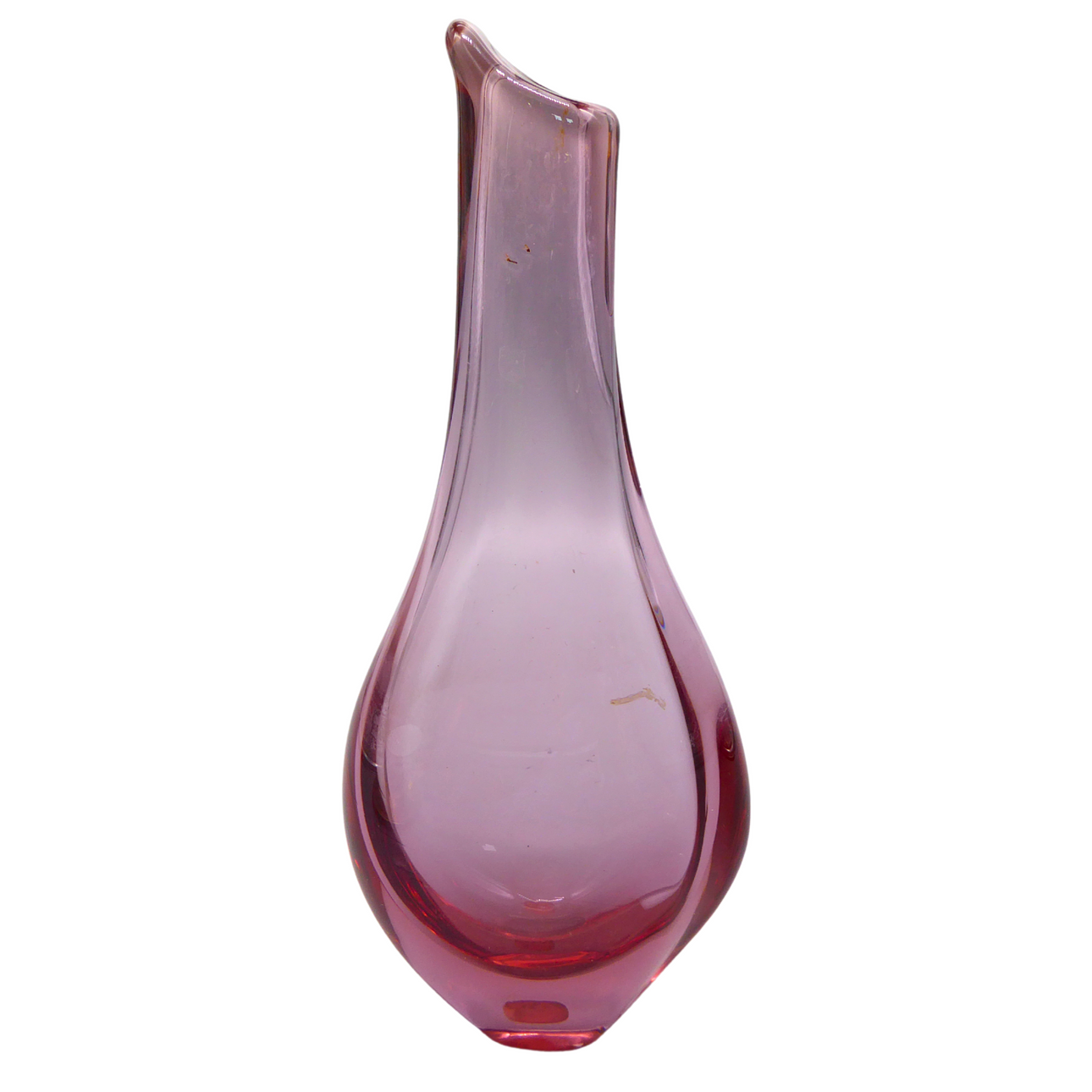 FLORERO ROSA DE BOHEMIA CHRISTAL.