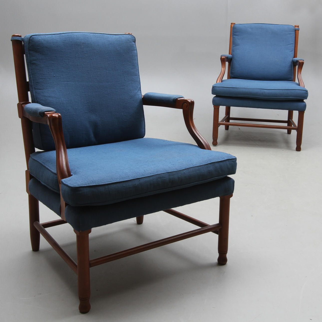 FÅTÖLJER, 1 par, gripsholmsmodell, 1900/2000-tal.